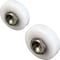 Prime-Line Shower Door Roller, 7/8 in. and 3/4 in. Diameter, Flat Edge Nylon Tire (4 Pack) M 6202 - alternate 1